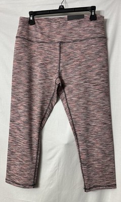 NWT RBX Womens Capri Length Multicolor Stretch Active Wear Leggings Size Large