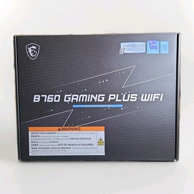MSI B760 GAMING PLUS WIFI LGA 1700 DDR5 ATX Motherboard Intel  SATA 6Gb/s