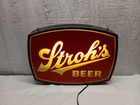 Vintage Double Sided Lighted Strohs Beer Sign works