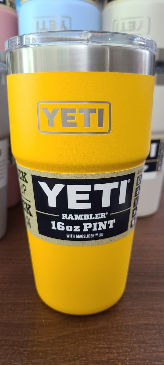YETI Alpine Yellow Rambler 16 oz Stackable Pint | eBay