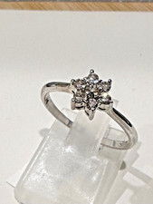 14kt.white gold diamond wedding ring ,size 7.