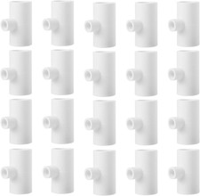 20 Pack Chicken Waterer PVC Tee Fittings - Fully Automatic for Threaded Chicken