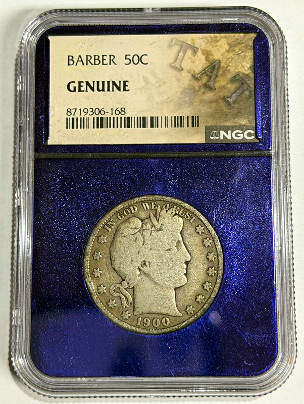 1900 Barber Silver Half Dollar 50c –NGC Certified Genuine – Traderbea Approved