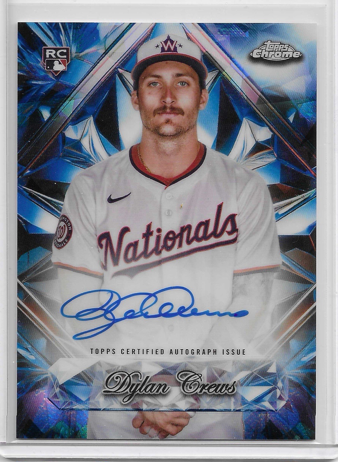 2025 Topps Chrome Sapphire Selections Auto SSA-DC Dylan Crews RC Nationals