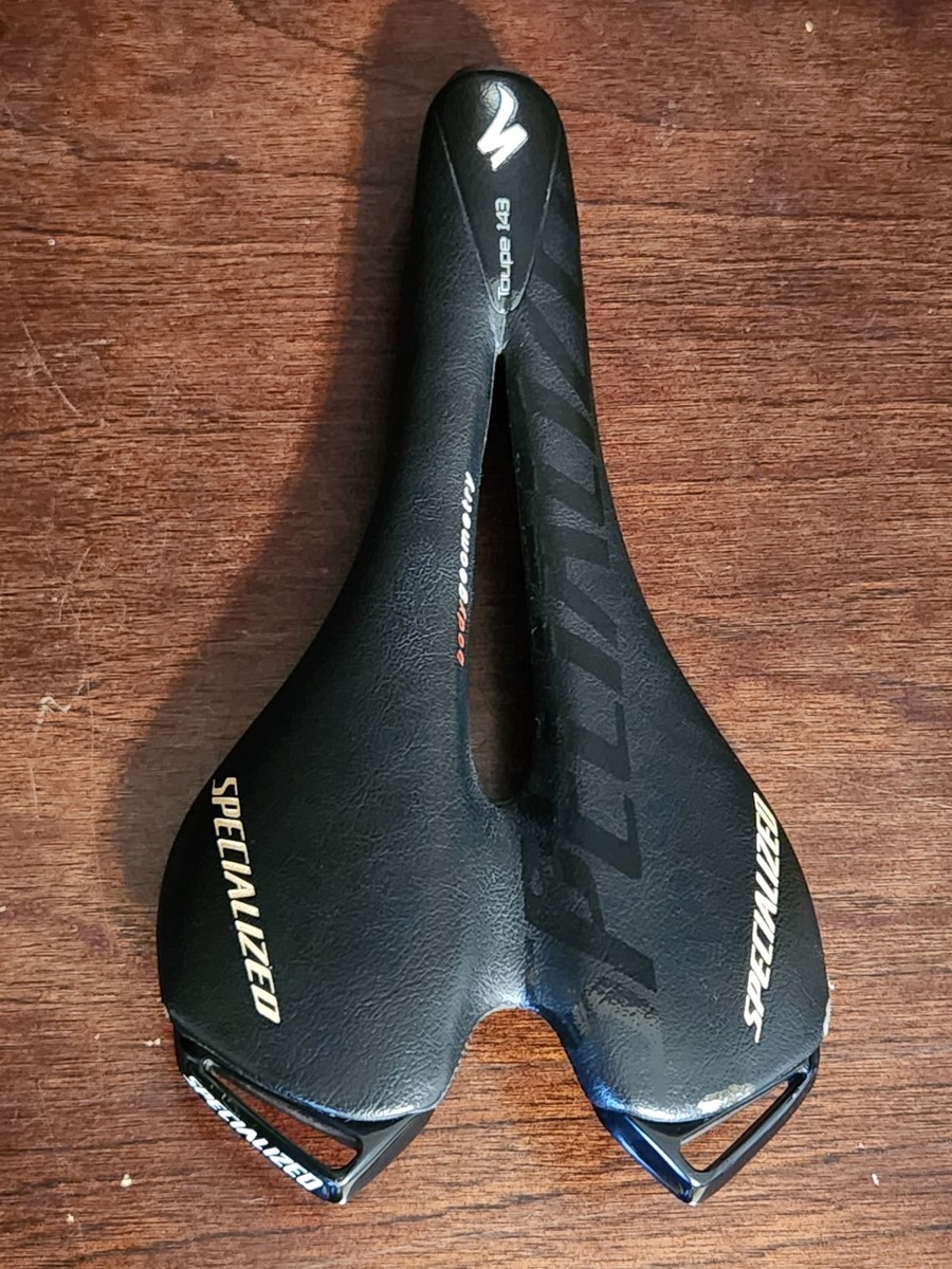 Specialized Toupe Road Bike Saddle Seat- 143mm Titanium Rails TI