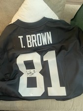 Oakland Raiders Tim Brown #81 Autographed Original Football Jersey
