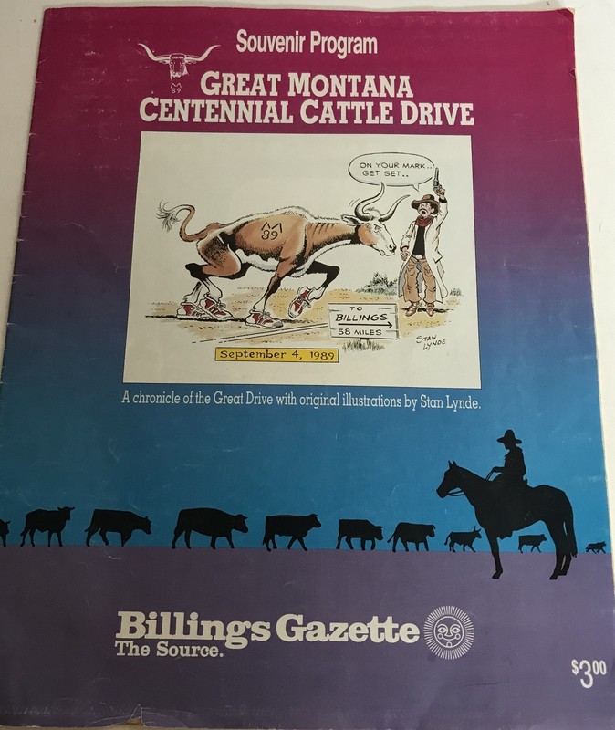 Souvenir Program-Great Montana Centennial Cattle Drive of 1989