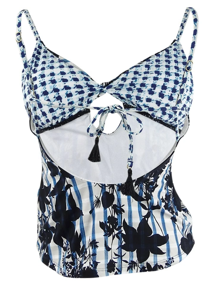 Lucky Brand Women's Keyhole Tankini Swim Top Separates Swimsuit - Image 2 of 2