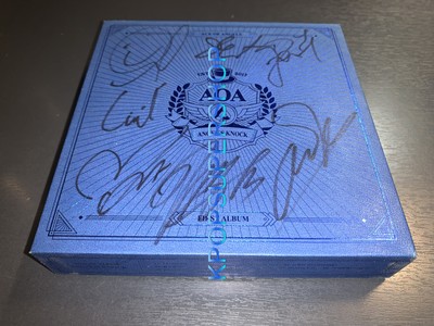 AOA 1st Album Angel's Knock B Ver Autographed Signed CD Photocards