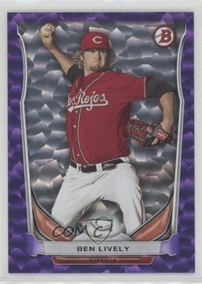 2014 Bowman Draft Top Prospects Purple Ice 73/99 Ben Lively #TP-43 0f6