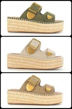 Ella Ivy Adjustable Buckle Wedge Sandal Comfort Memory Foam Footbed NEW DESIGN