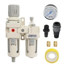 LokoCar 3/8" NPT Air Compressor Filter Regulator Lubricator- Water Oil Separator