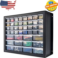 44 Drawer Screw Organizer, Plastic Storage for Hardware, Nuts, Bolts