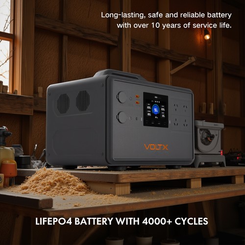 VoltX 2400W 2240Wh Solar Generator Battery Portable Power Station LiFePO4 Backup - Picture 3 of 24