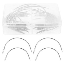 40Pcs Curved Needles C Weaving Needle 2 Sizes 2.5/3.5 Inch curved needle