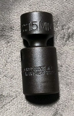 Proto 15mm Flex Impact Socket J77415MP, 3/8'' Drive, Impact, 6 Point, Black Oxide