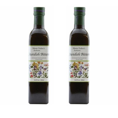 Maria Treben Authentic Swedish Bitters Herbal Tonic   16.9oz / 500ml 2 Bottles