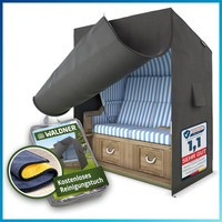 Strandkorb SchutzhüLle Oxford 600D Wasserdicht Uv-BestäNdig 135X105X175 Cm