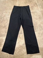 Calvin Klein boys dress slacks / 14 regular / black pinstripe / 100 polyester