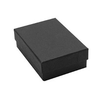 50 Pack Cotton Filled Black Matte Color Jewelry Gift and Retail Boxes Jewelry...