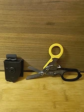 6 In 1 Trauma Shears Multi Tool Compared To Raptor Black/Yellow Carry Case Clip