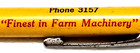 "OLIVER *Doonan Implement Co*Great Bend, Kansas*Phone 3157" Working Mech Pencil — photo 5