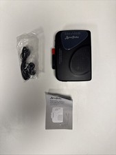 BLACK Byron Statics KCS-315 AM/FM Radio Cassette Player Recorder Walkman w/ Clip