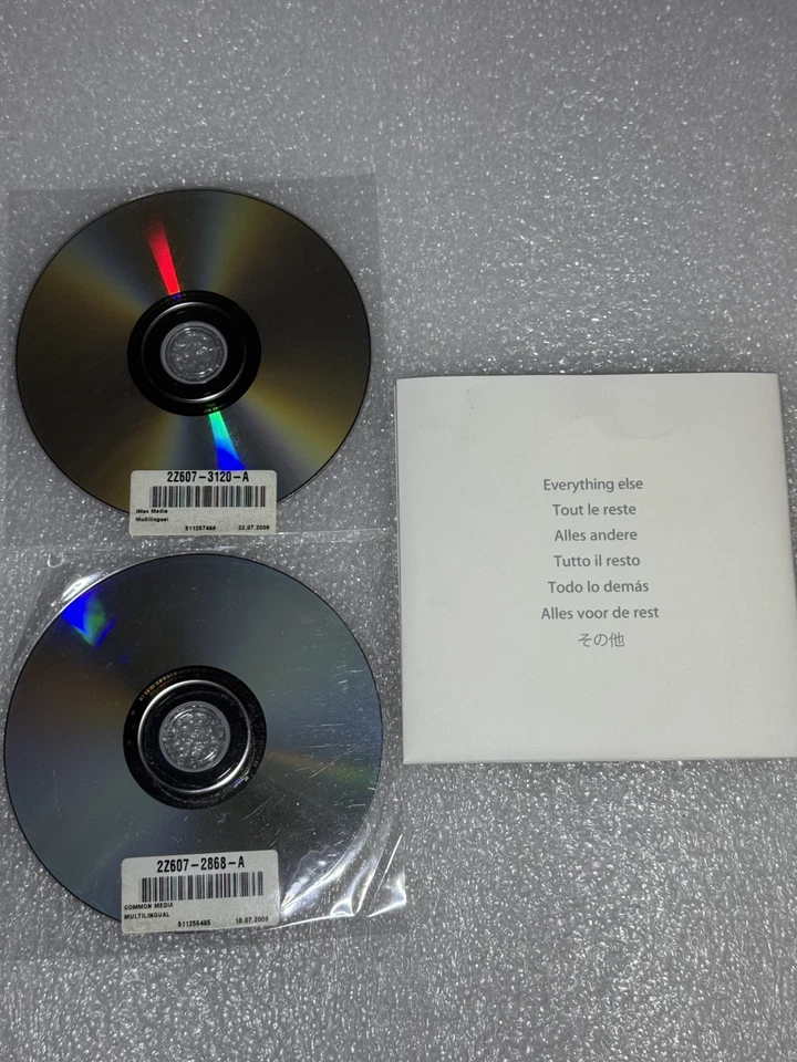 iMac Mac OS X Install Disc 1 10.5.2 3A140 2Z691-6208-A & Disc 2 2Z691-6195-A - Bild 2 von 2