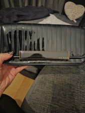 Ted Baker Patent Clutch Bag In Black