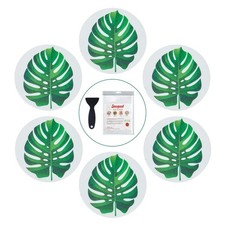 Non Slip Bathtub Stickers, 10 PCS Large Leaves Adhesive Anti Slip Decal Green