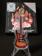 2024 1 oz Silver - Fender Am Pro Stratocaster Guitar - Comet Burst #1339 of 1460