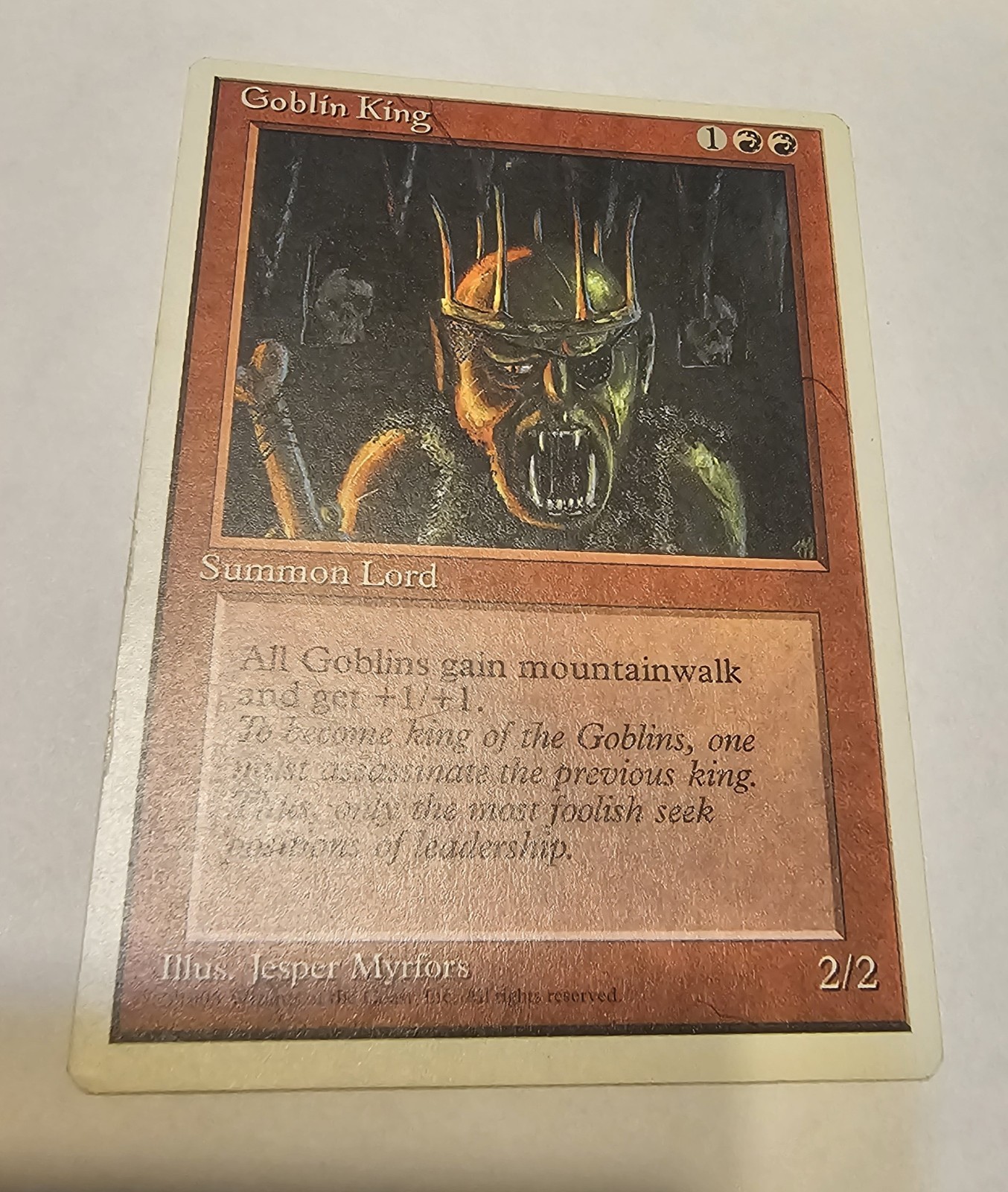 Goblin King 4th Edition 4E MTG Magic The Gathering LP
