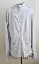 Spyder Active Full Zip Jacket Womens Small White Camo Print Thumb Holes