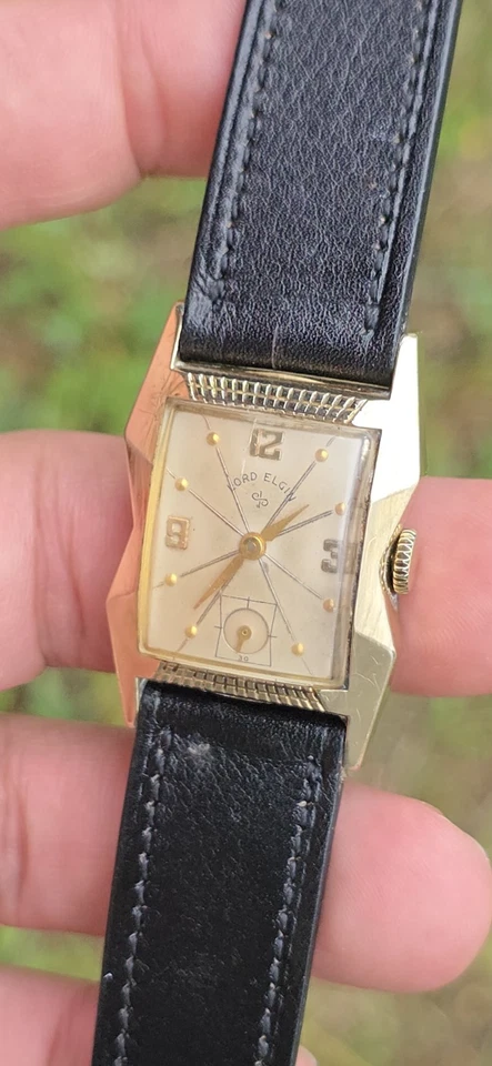 VINTAGE 1950’s LORD ELGIN 670 LaPorte Ref 4639 Men's 14kGF Manual Wind Watch  - Image 4 of 4