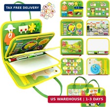 Letoya Toddler Busy Board, Farm Busy Book Montessori Toys for Toddlers, Sensory