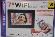 NIB SYLVANIA WiFi 7 inch Digital Photo Picture Frame Black SDPF7904-DG