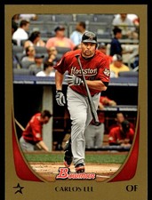 Carlos Lee 2011 Bowman #39 Houston Astros MLB READ FREE SHIPPING AutographDen