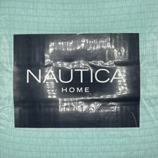 NEW Nautica- Seashore Stitch Green, Twin, Quilt Set