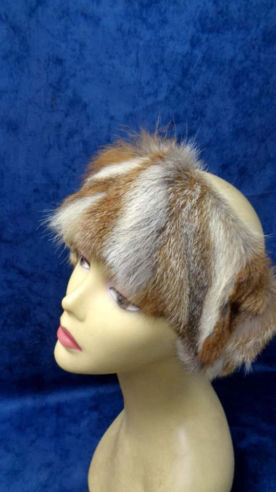 FUCHS PELZ STIRNBAND/LOOP natur ROTFUCHSSTÜCKE NACHHALTIGKEIT NEU (UPCYCLING) - Bild 2 von 4