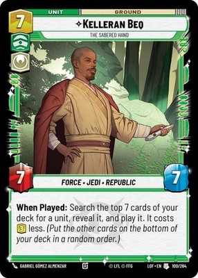 x3 Kelleran Beq - The Sabered Hand U Star Wars Legends of the Force M/NM