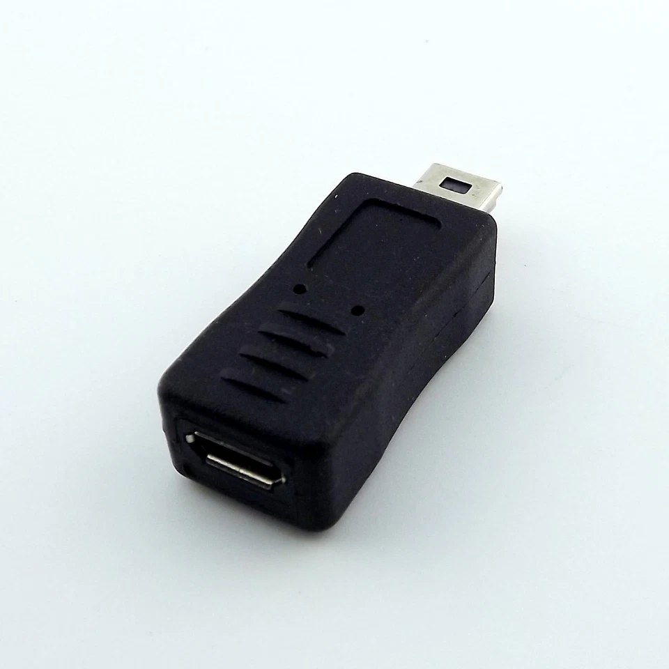 Mini 5 Pin Male Plug USB To Micro 5 Pin USB Female Converter Adapter Connector - Image 2 of 4