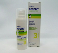 Benzac Blemish Clearing Hydrator Acne Solutions Sandalwood Oil Step 3 Cream 1oz