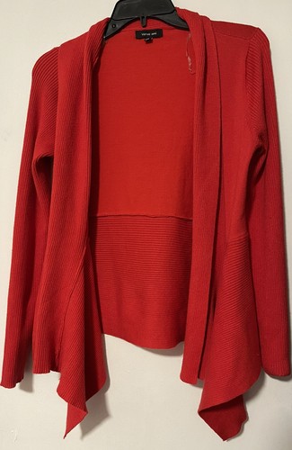 Verve Ami Women Red Sweater Cardigan S 