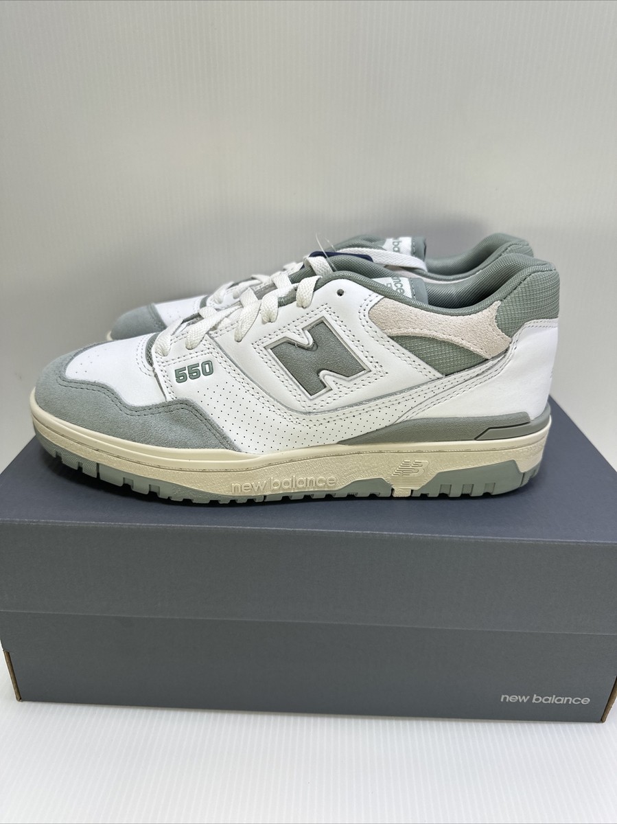 New Balance 550 ホワイト/ブラック/グリーン New Balance 550 (White Green/ White/ Dark Green/ Grey) Men