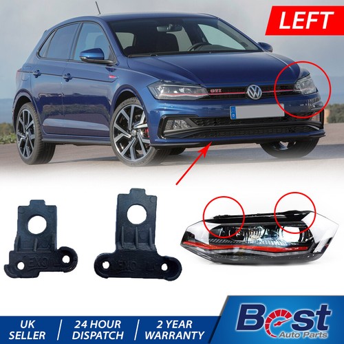 HEADLAMP HEADLIGHT BRACKET TAB REPAIR KIT LEFT SIDE FOR VW POLO 16-ON 2G0998225 - Picture 2 of 12