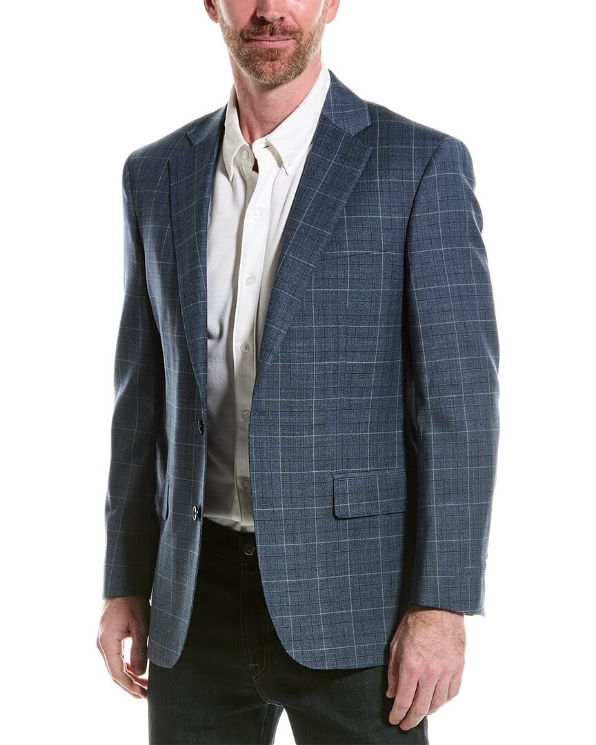 Мужской пиджак из смесовой шерсти классического кроя Brooks Brothers 47890₽