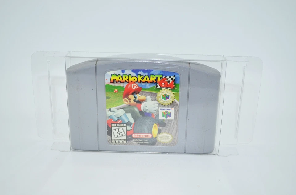 10 capas protetoras de plástico capa tela para cartucho Nintendo N64 - Imagem 4 de 4