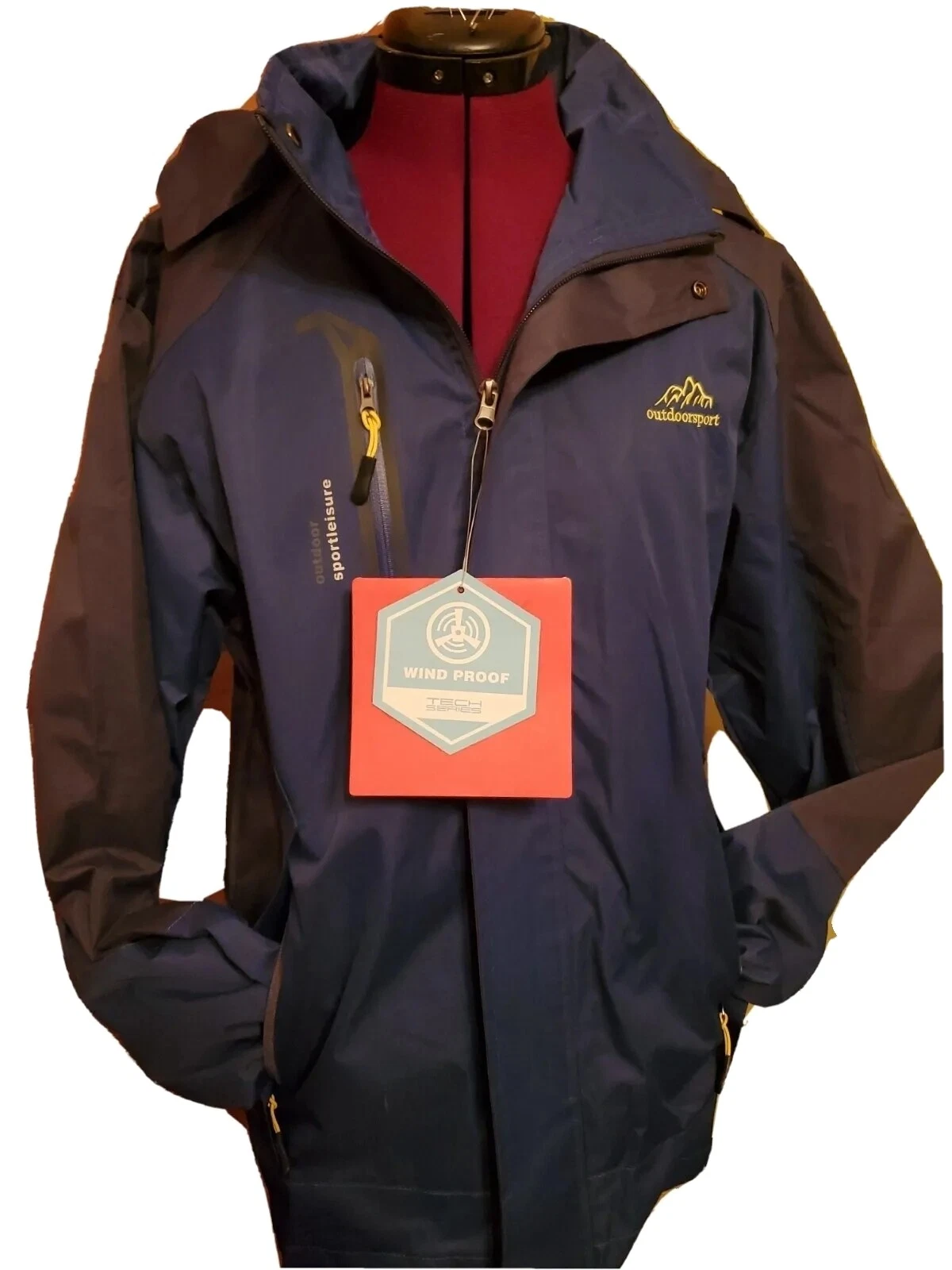 Kischers Sportleisure Outdoorsport Oscillator men's rain shell sz M medium