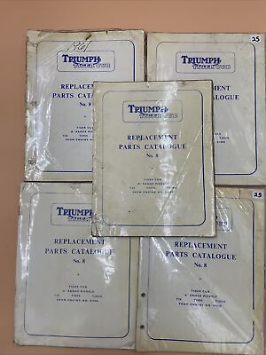 #ad #ad GENUINE TRIUMPH TIGER CUB MODEL T20 T20SS T20SH PARTS CATALOG BOOK #9 1963 200 $25.00