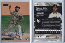 2021 STADIUM CLUB LUIS PATINO BLACK FOIL ROOKIE AUTO SIGNED PADRES 8/25